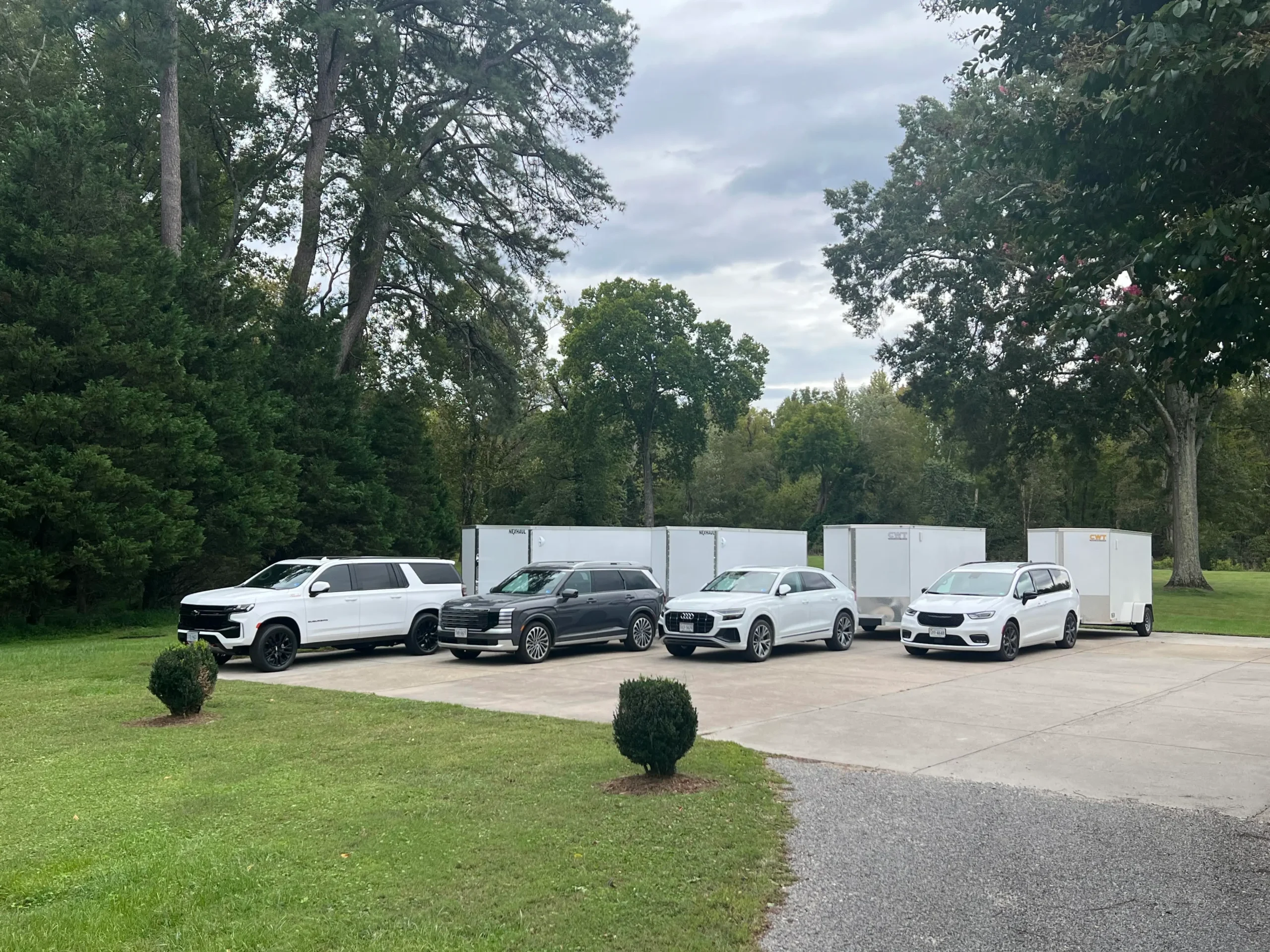 Visual Advantage vehicles and drone show trailers